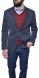 Grey - blue cotton blazer