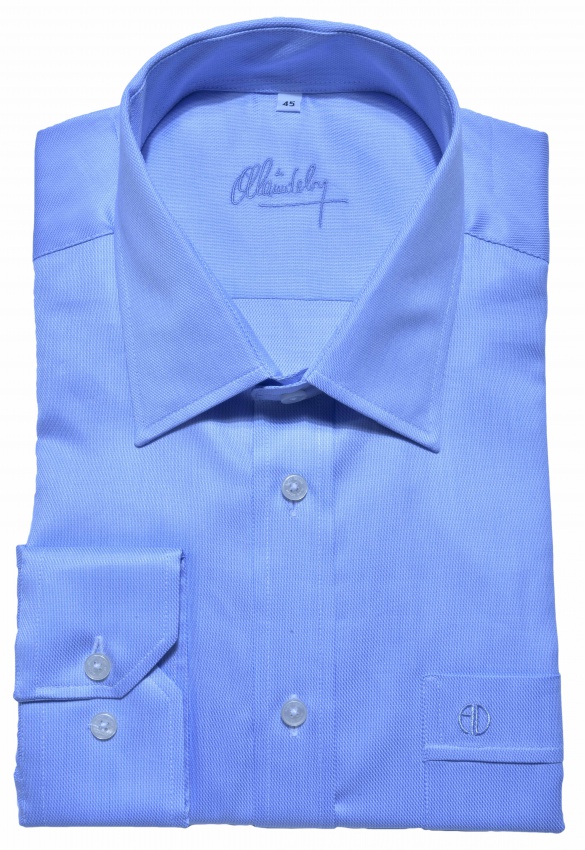 Blue Classic Fit business shirt - Shirts - E-shop | alaindelon.co.uk