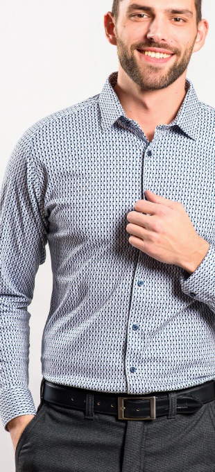 Sivá strečová Extra Slim Fit košeľa s nekrčivou úpravou