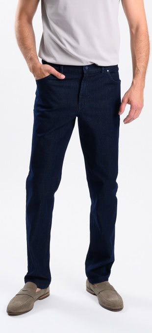 Dark Blue Casual Trousers