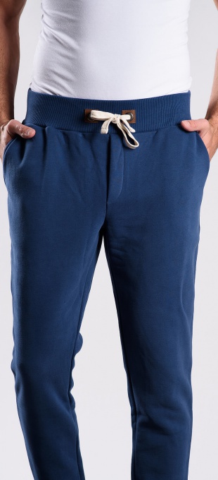 Blue sweatpants
