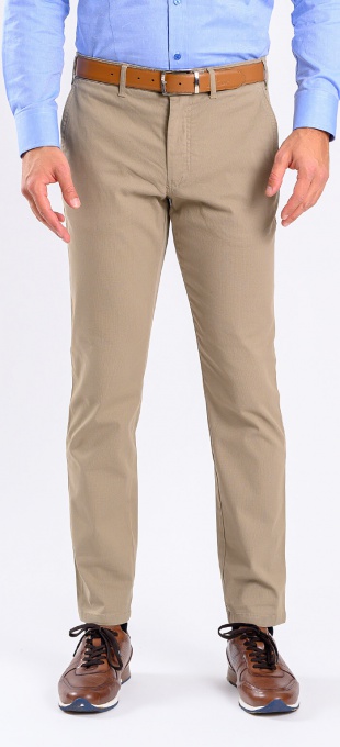 Beige casual trousers