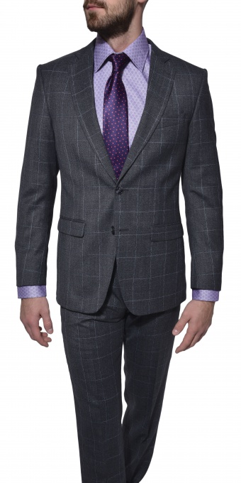 LIMITED EDITION grey wool suit