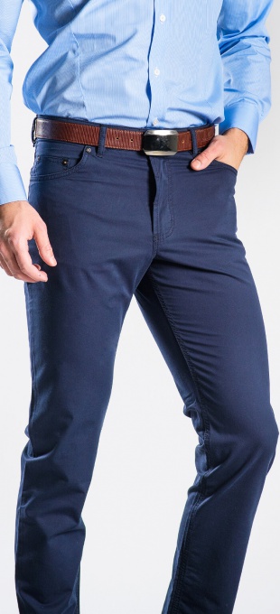 Dark blue casual trousers