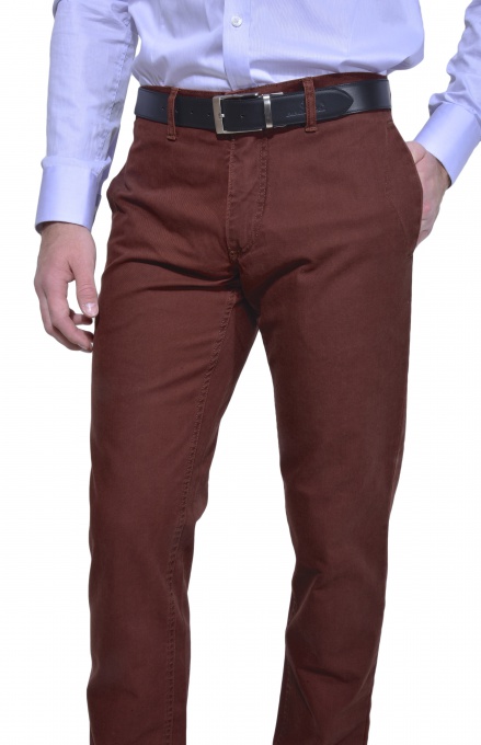 Burgundy casual chinos