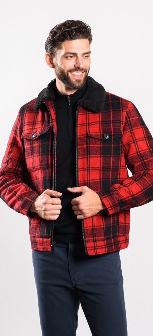Red flannel jacket