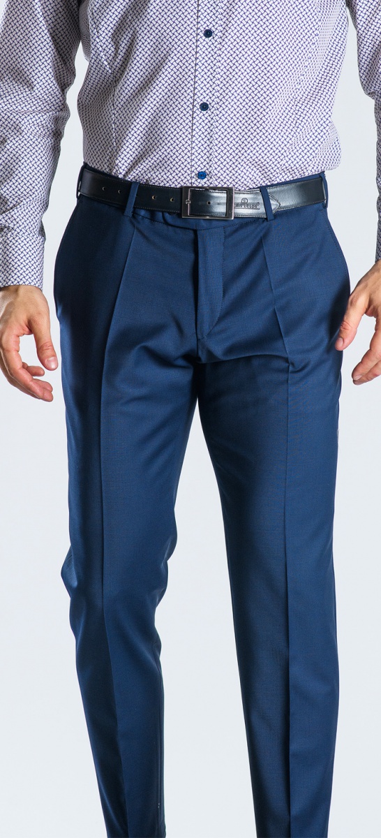 Blue suit trousers