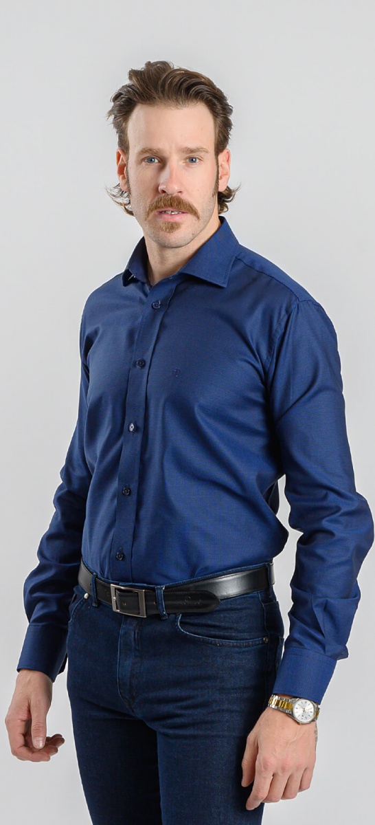 Dark blue Slim Fit shirt