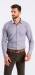 Brown Patterned Stretch Extra Slim Fit non-iron shirt