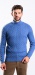 Blue cotton turtleneck