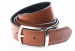 Reversible leather belt