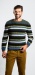 Striped cotton crewneck