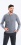 Dark grey knitted polo shirt