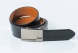 Reversible leather belt with easy fix buckle