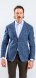 Blue blazer with rooster track pattern