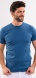 Blue T-shirt with patent