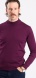 Burgundy red rollneck