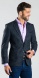 Black and blue checkered blazer