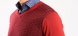 Burgundy cotton v-neck