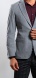 Light grey cotton blazer