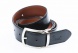 Reversible leather belt