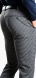 Šedo-čierne kárované nohavice
