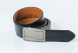 Reversible leather belt with easy fix buckle