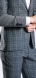 Šedý károvaný Slim Fit oblek
