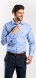 Modrá Extra Slim Fit košeľa rady Basic