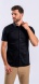 Black Extra Slim Fit stretch short sleeved shirt