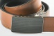 Reversible leather belt with easy fix buckle