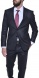 Čierny Ultra Slim Fit business oblek