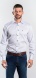 Biela Slim Fit košeľa s modrými bodkami