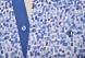 Modrá Slim Fit košeľa s printovým vzorom