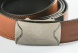 Reversible leather belt with easy fix buckle