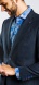 Dark blue patterned blazer