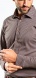 Hnedá strečová Extra Slim Fit košeľa s nekrčivou úpravou