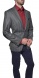 Checkered wool blazer