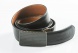 Reversible leather belt with easy fix buckle