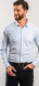 Sivá strečová Extra Slim Fit košeľa s nekrčivou úpravou