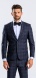 Grey Slim fit suit with burgundy check plaid XL sizes