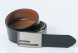 Reversible leather belt with easy fix buckle