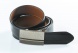 Reversible leather belt with easy fix buckle