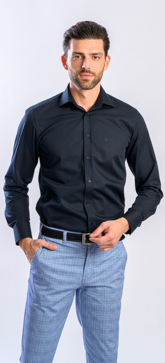 Black Extra Slim Fit shirt