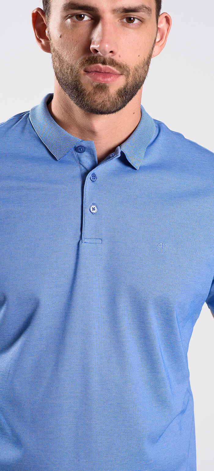 Light blue polo shirt - Polo shirts - E-shop | alaindelon.co.uk