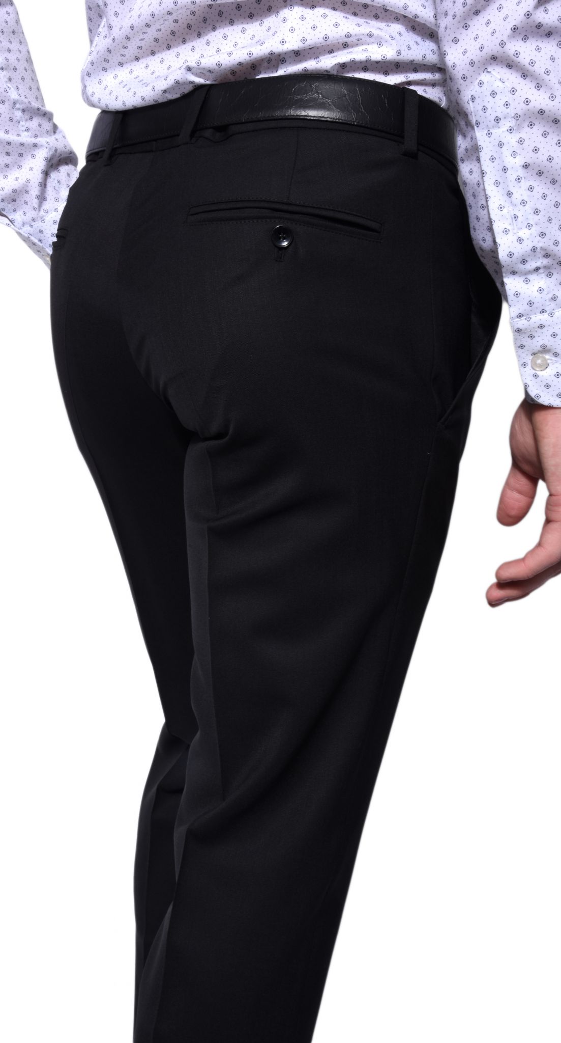 Black formal trousers - Trousers - E-shop | alaindelon.co.uk