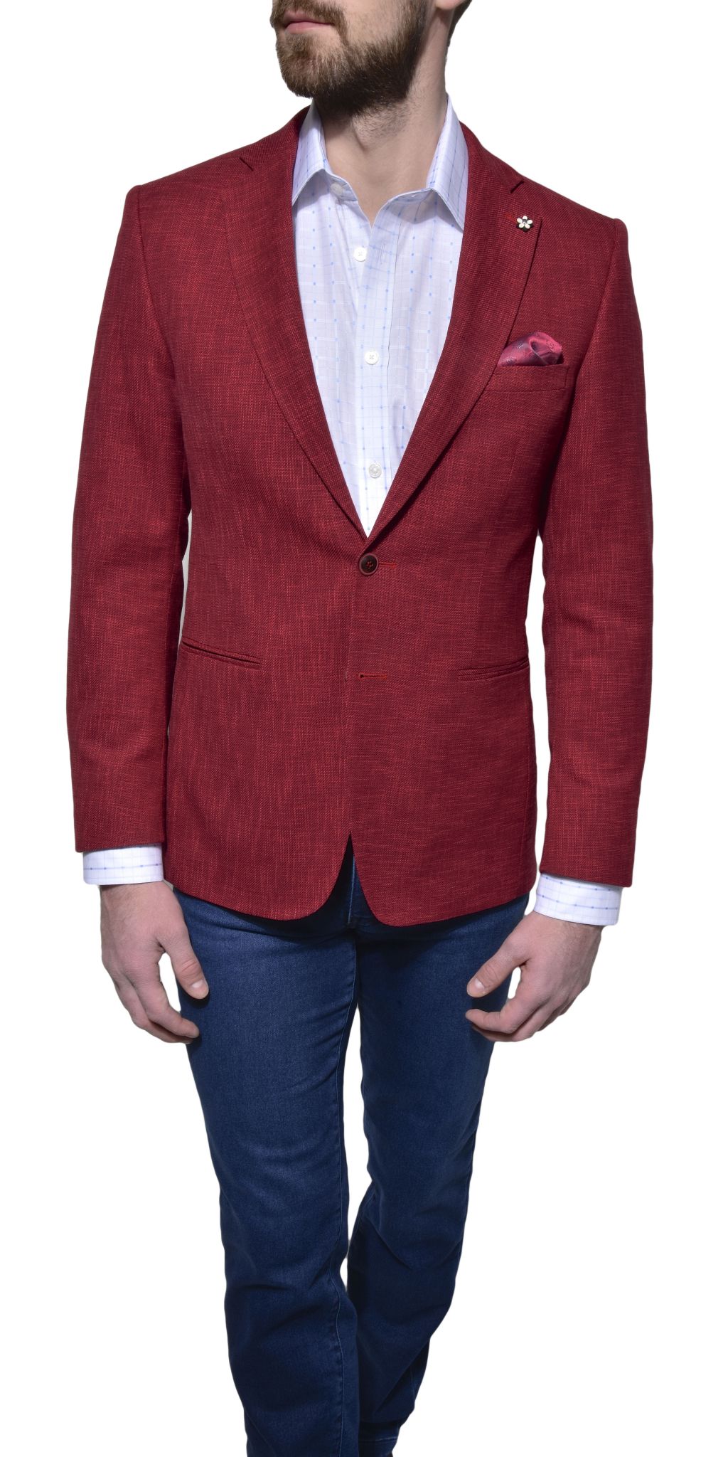 red blazer low
