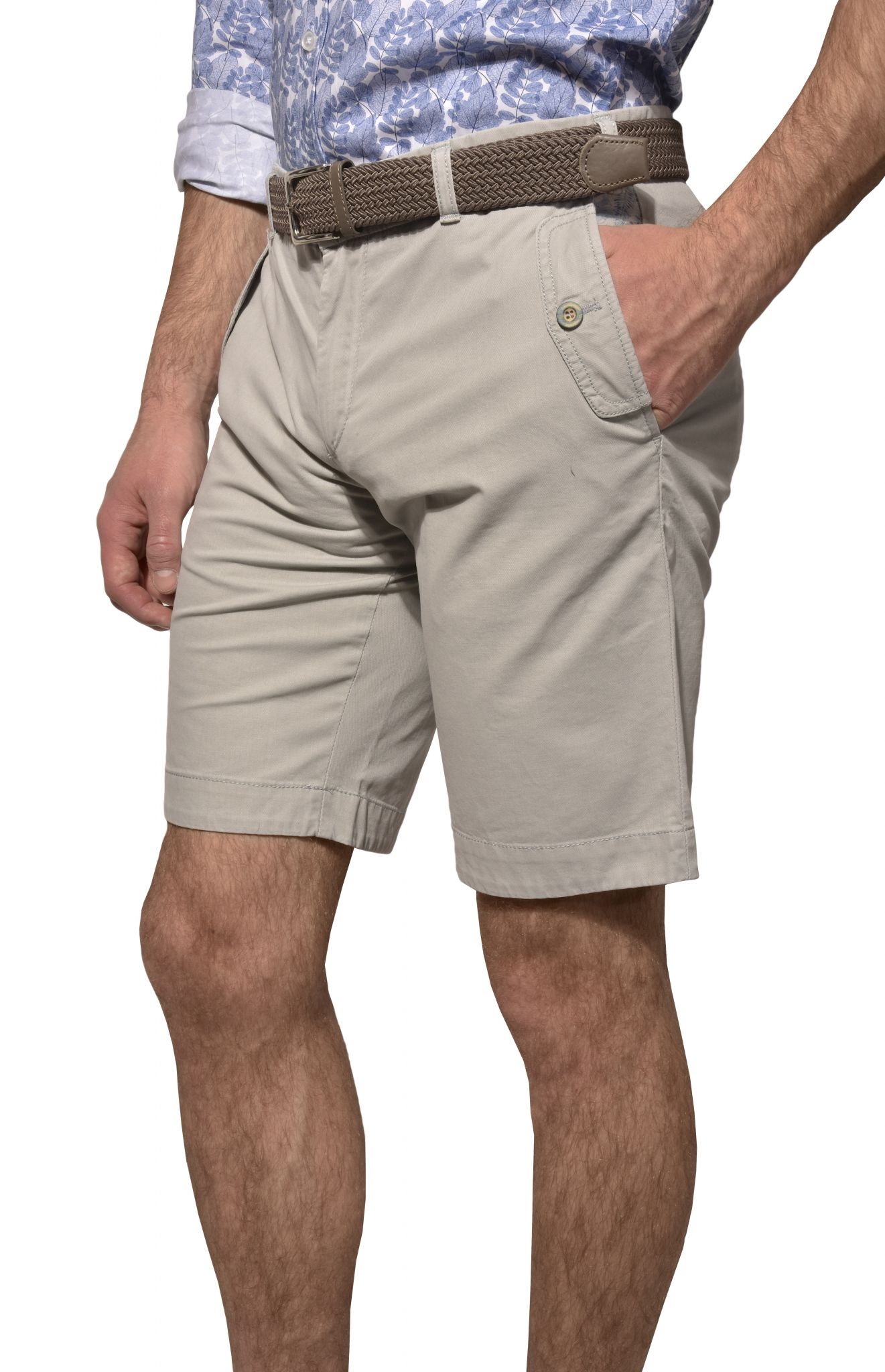 Light Beige shorts - Trousers - E-shop | alaindelon.co.uk