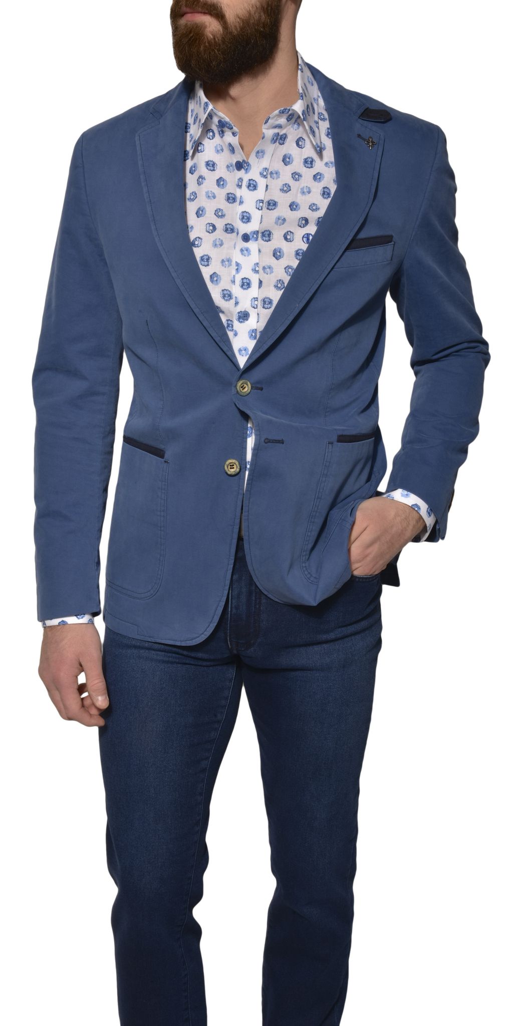 university blue blazer jumbo