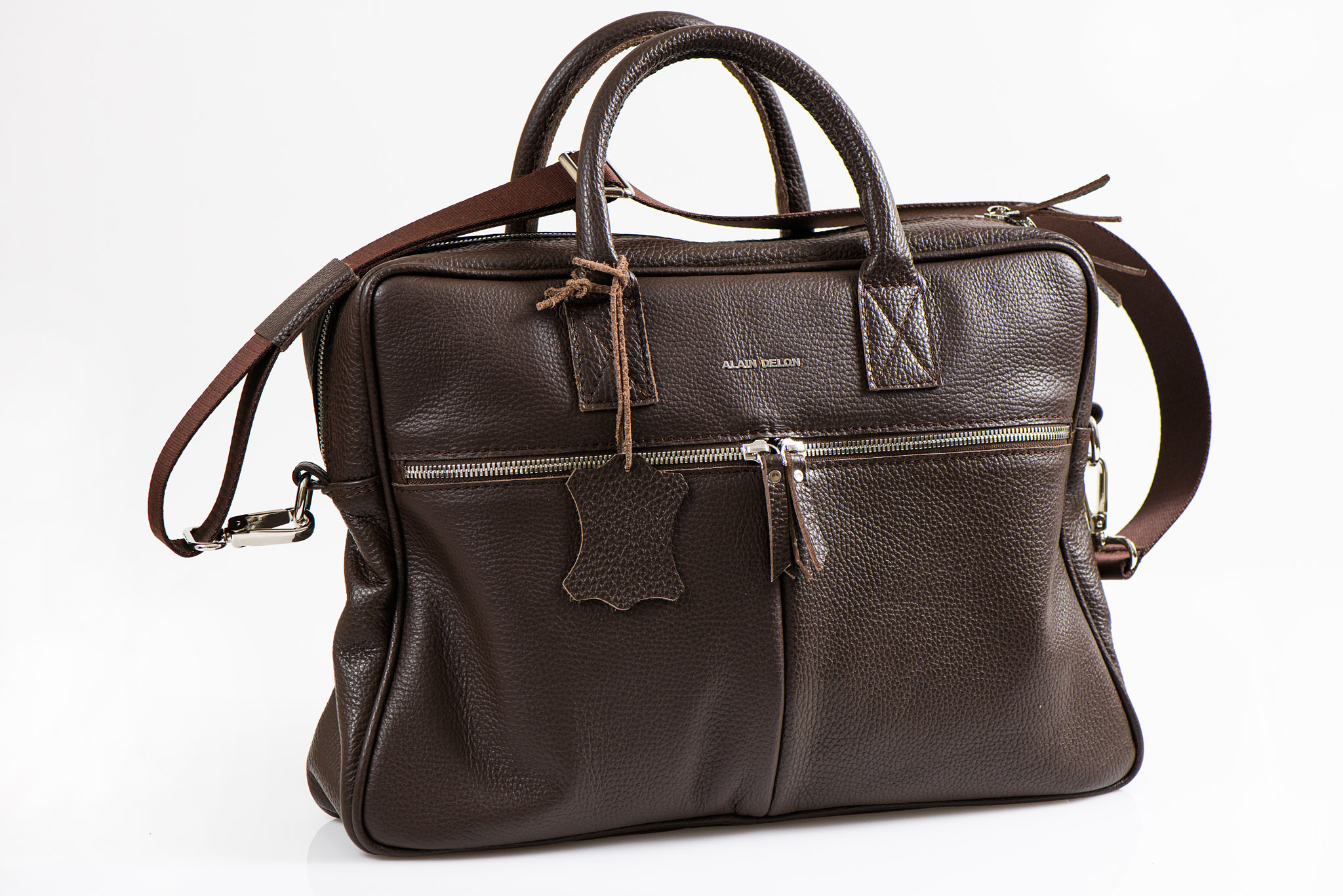 ladies brown leather briefcase